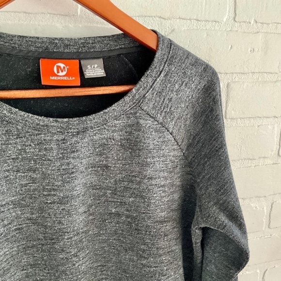 Merrell Mini Dress Exercise Charcoal pocket Activewear Lounge Sporty S - Picture 6 of 9